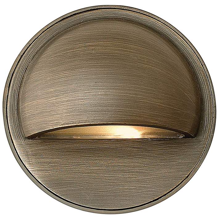 Hardy Island Round Eyebrow Matte Bronze LED Deck Sconce Hardy Island Round Eyebrow Matte Bronze LED Deck Sconce