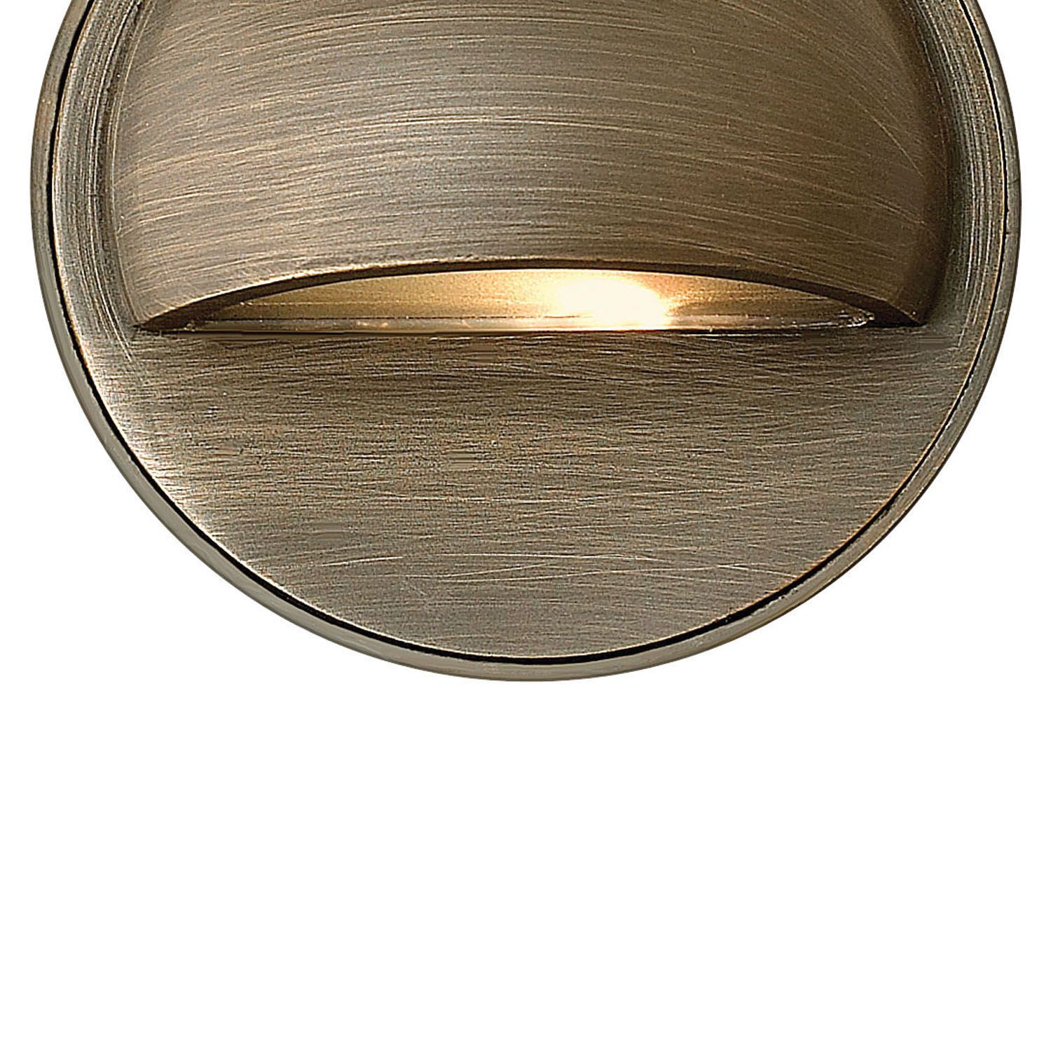 Image 5 Hardy Island 3 1/2"H Bronze LED Round Eyebrow Deck Sconce more views