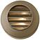 Hardy Island 3 1/2"H Bronze Round Louvered Deck Sconce