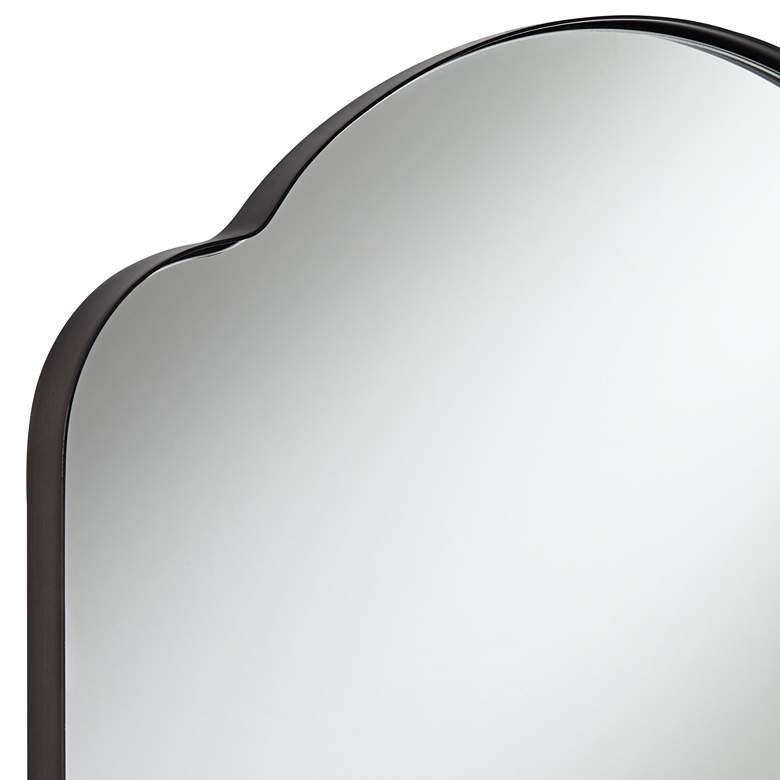 Image 3 Harlan Oil-Rubbed Bronze 22 inch x 36 inch Arch Top Wall Mirror more views