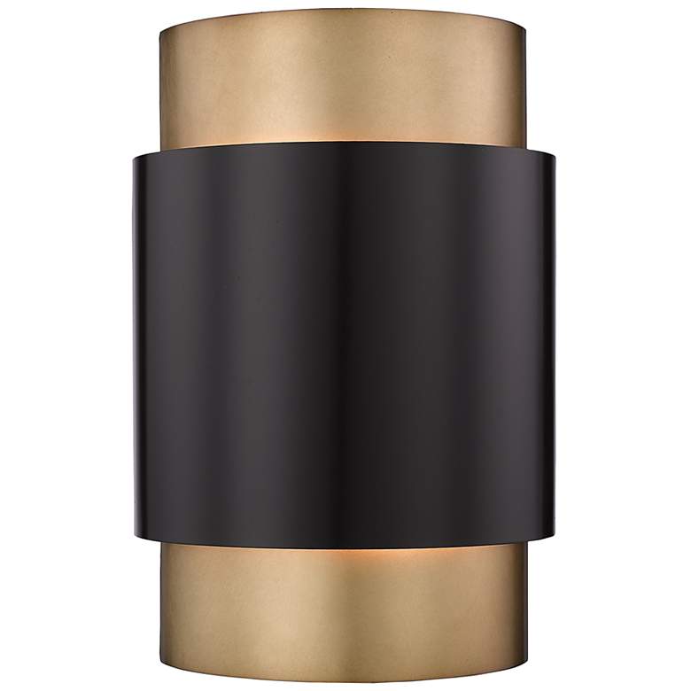 Image 3 Harlech 12 3/4" High Bronze Rubbed Brass ADA Wall Sconce
