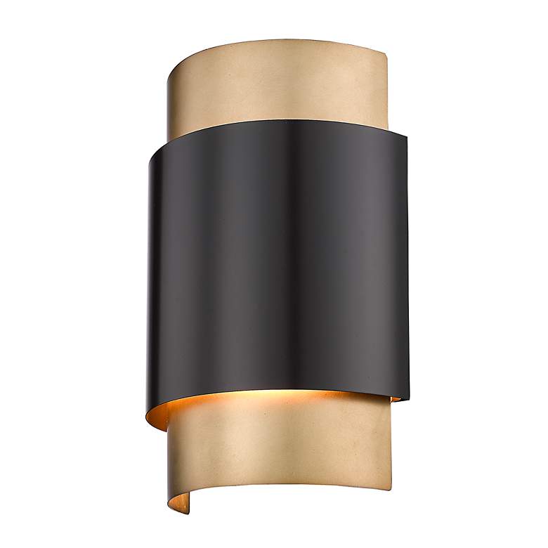 Image 7 Harlech 12 3/4" High Bronze Rubbed Brass ADA Wall Sconce more views