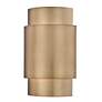 5_Harlech 12 3/4" High Rubbed Brass Wall Sconce more views