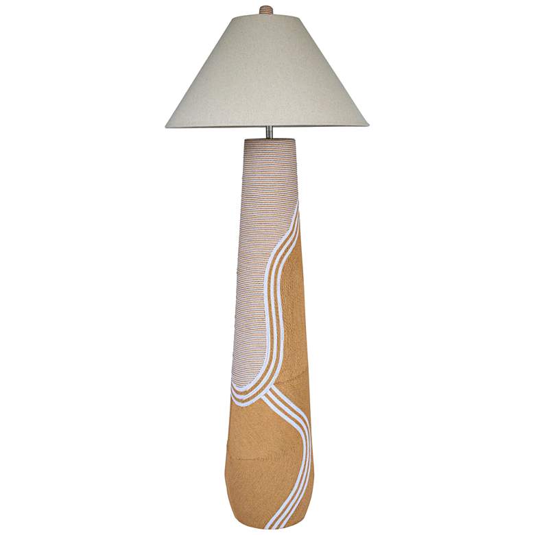 Image 1 Harlee Natural Woven Cord Floor Lamp