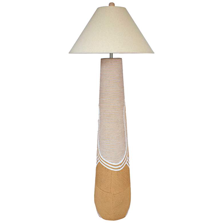 Image 4 Harlee Natural Woven Cord Floor Lamp more views