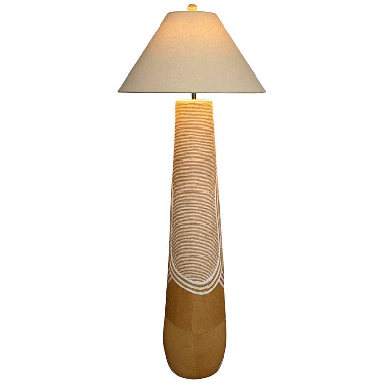 Image 5 Harlee Natural Woven Cord Floor Lamp more views