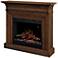 Harleigh Walnut Mantel Electric Fireplace