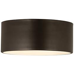 Harley 12" Wide Bronze Drum Ceiling Light
