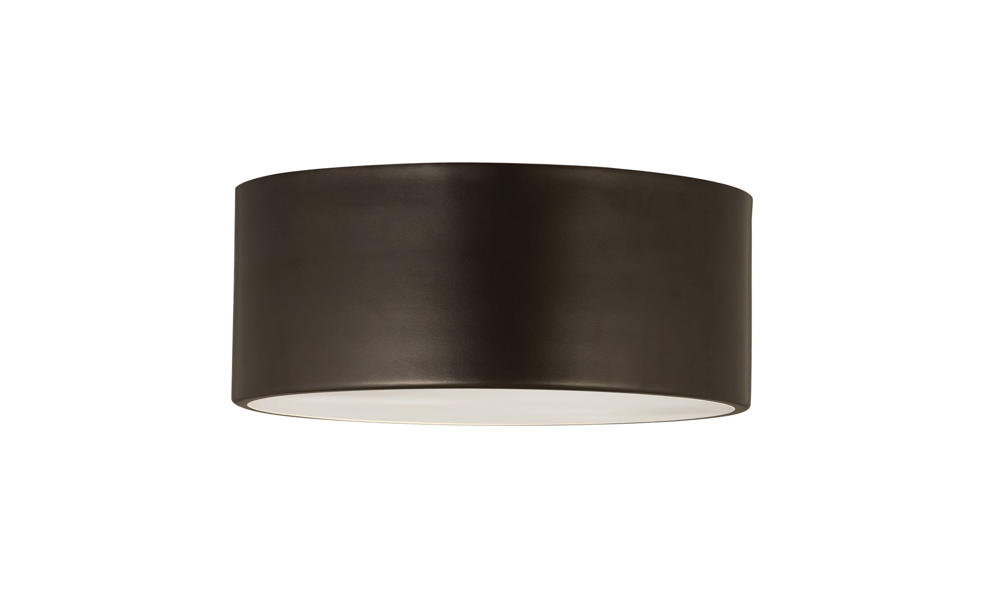 Harley 12" Wide Bronze Drum Ceiling Light in scene