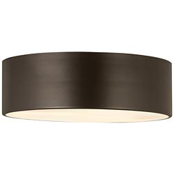 Harley 16" Wide Bronze Drum Ceiling Light
