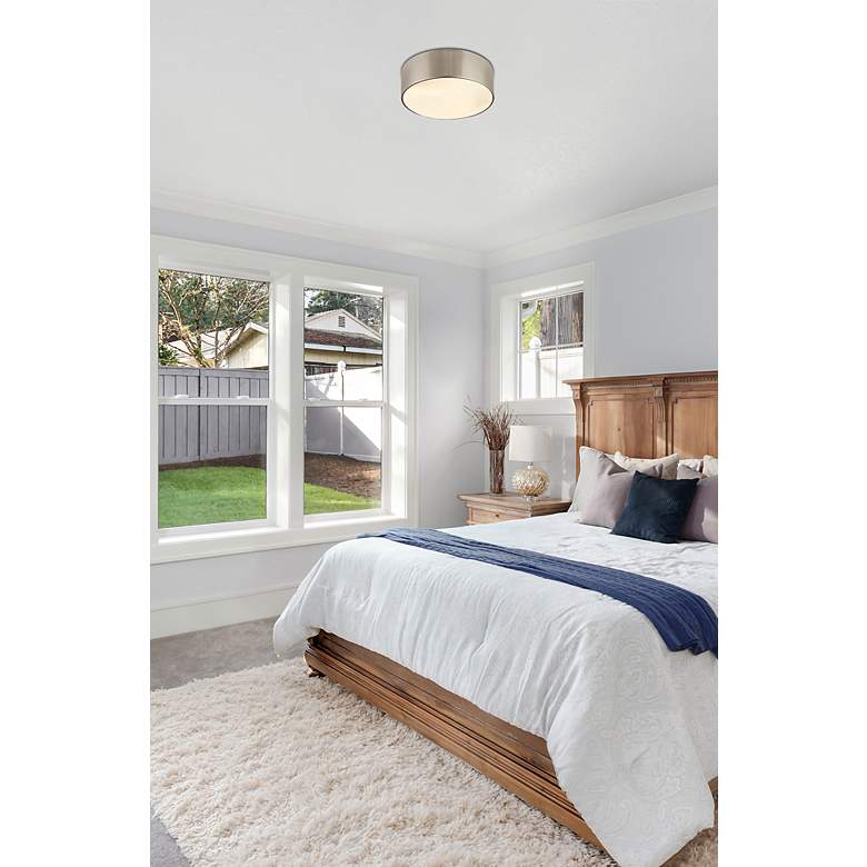 Image 4 Harley 16" Wide Brushed Nickel Ceiling Light more views
