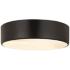 Harley 16" Wide Matte Black Ceiling Light