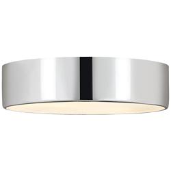 Harley 20" Wide Chrome Drum Ceiling Light