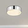 1_Harley 20" Wide Chrome Drum Ceiling Light
