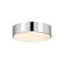 5_Harley 20" Wide Chrome Drum Ceiling Light more views