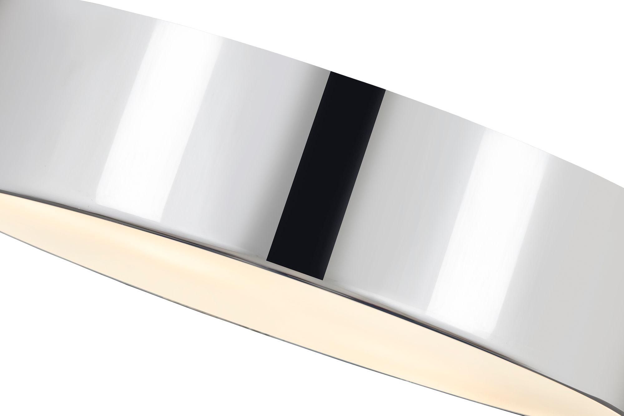 Image 7 Harley 20" Wide Chrome Drum Ceiling Light more views