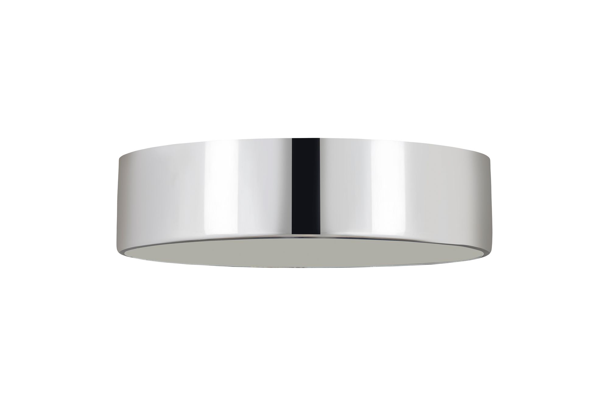 Harley 20" Wide Chrome Drum Ceiling Light