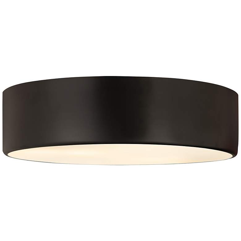 Image 3 Harley 20" Wide Matte Black Drum Ceiling Light