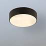 2_Harley 20" Wide Matte Black Drum Ceiling Light