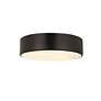 7_Harley 20" Wide Matte Black Drum Ceiling Light more views