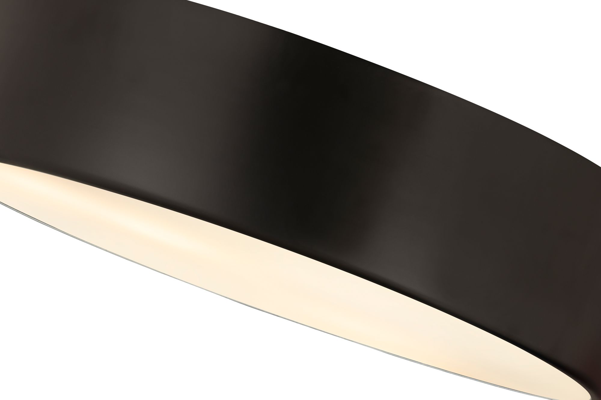 Harley 20" Wide Matte Black Drum Ceiling Light in scene