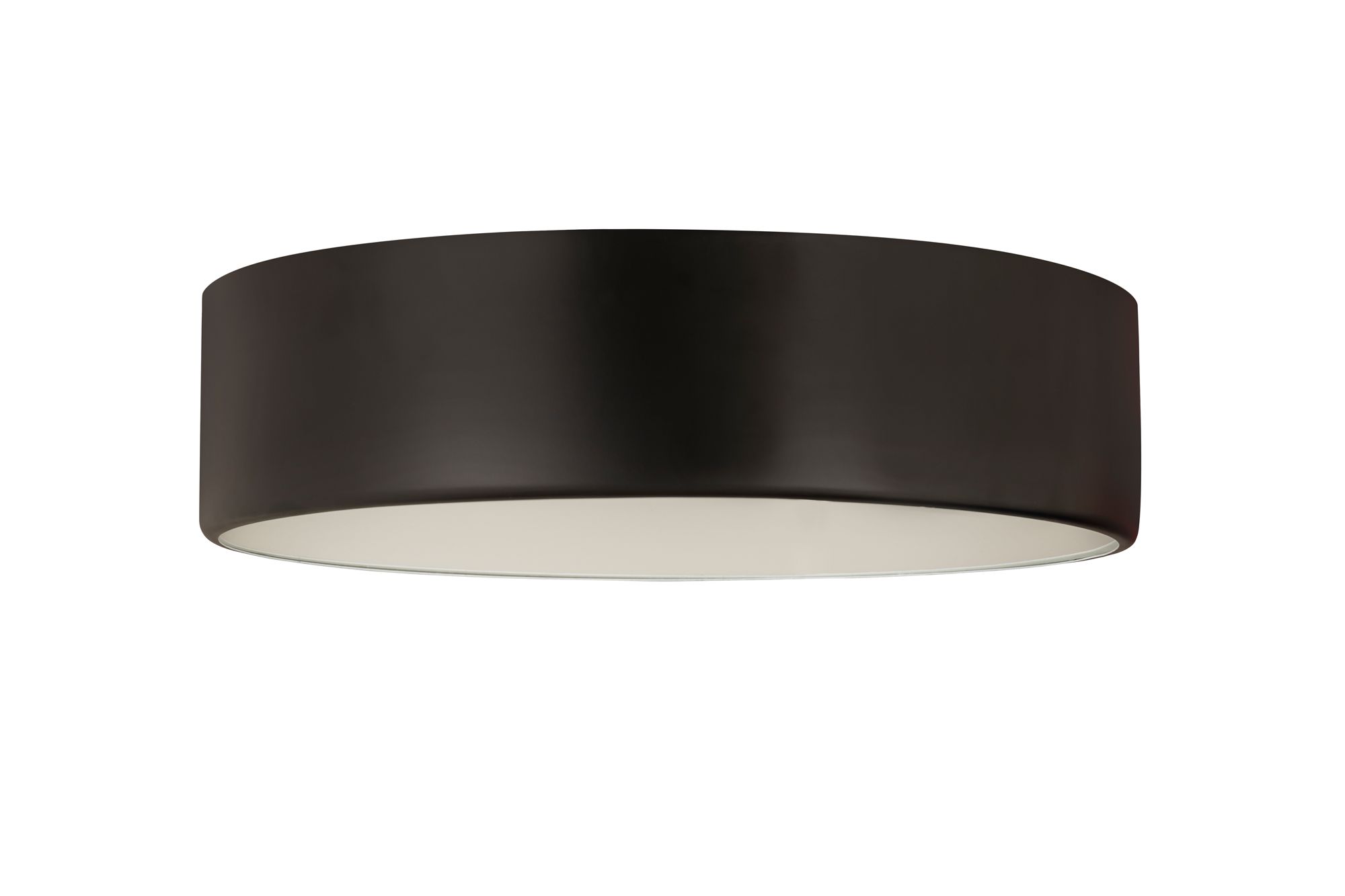 Harley 20" Wide Matte Black Drum Ceiling Light in scene