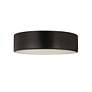 Harley 20" Wide Matte Black Drum Ceiling Light in scene