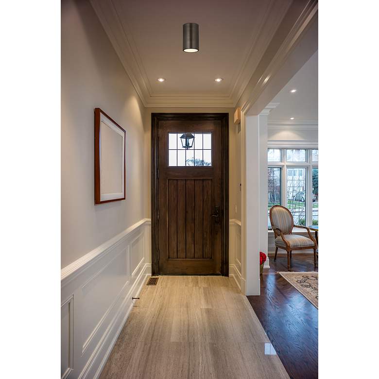 Image 4 Harley 5" Wide Bronze Cylinder Ceiling Light more views