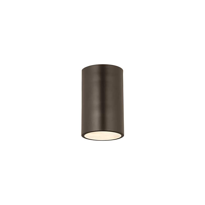 Image 6 Harley 5" Wide Bronze Cylinder Ceiling Light more views