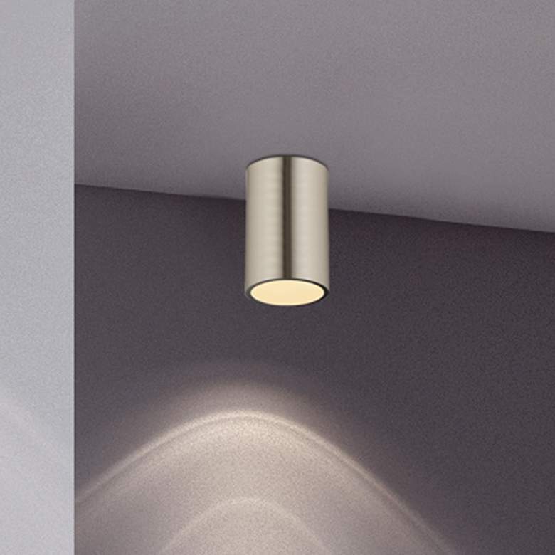 Image 1 Harley 5" Wide Brushed Nickel Ceiling Light