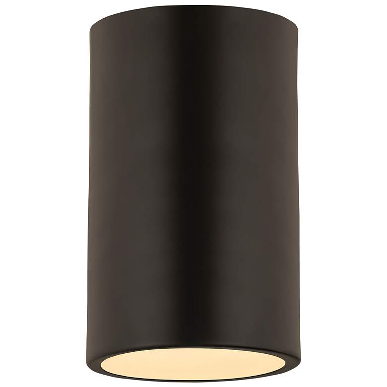 Image 1 Harley 5" Wide Matte Black Cylinder Ceiling Light