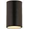Harley 5" Wide Matte Black Cylinder Ceiling Light