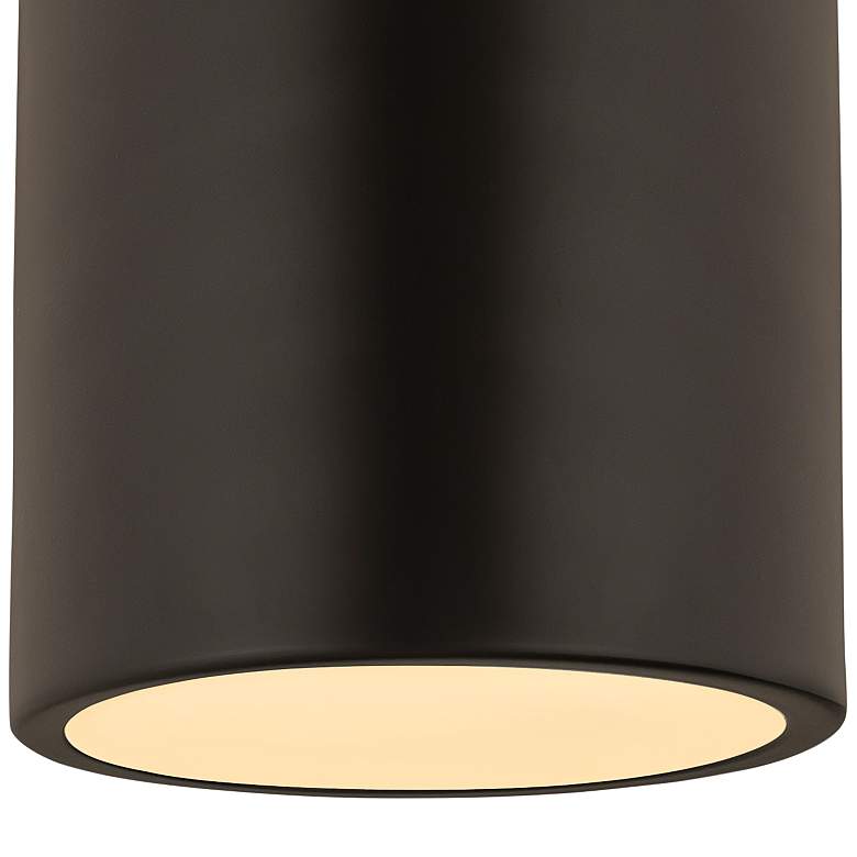 Image 2 Harley 5" Wide Matte Black Cylinder Ceiling Light more views