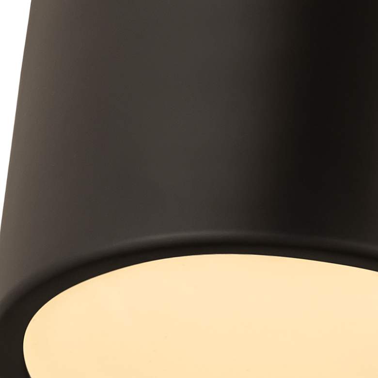 Image 3 Harley 5" Wide Matte Black Cylinder Ceiling Light more views