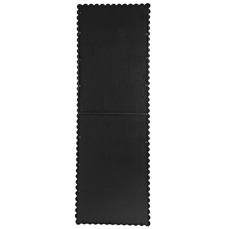 Image 4 Harley Black Beaded Metal 23" x 72" Wall/Floor Mirror more views