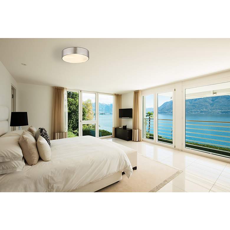 Image 3 Harley by Z-Lite Brushed Nickel 4 Light Flush Mount more views
