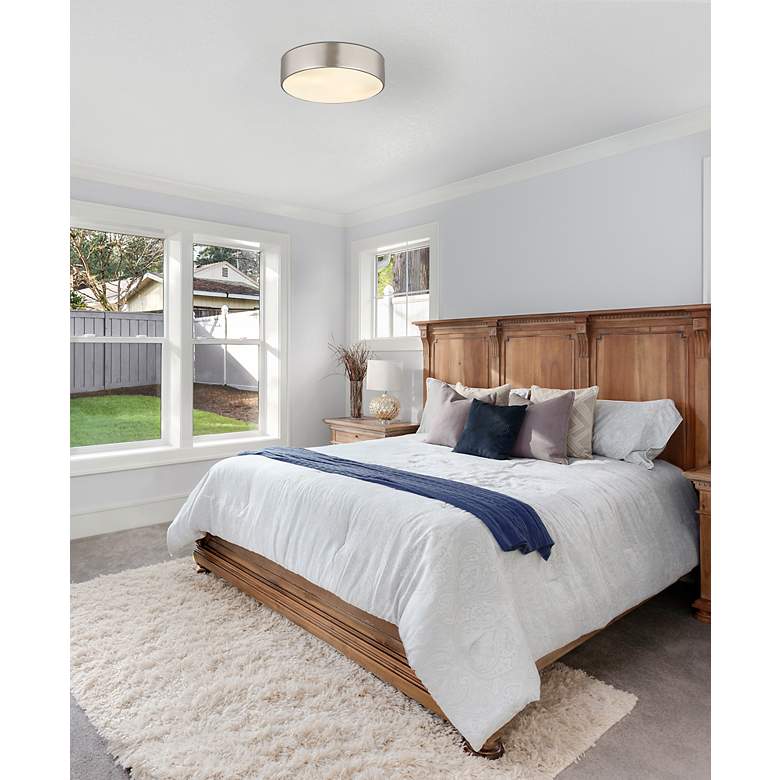 Image 4 Harley by Z-Lite Brushed Nickel 4 Light Flush Mount more views