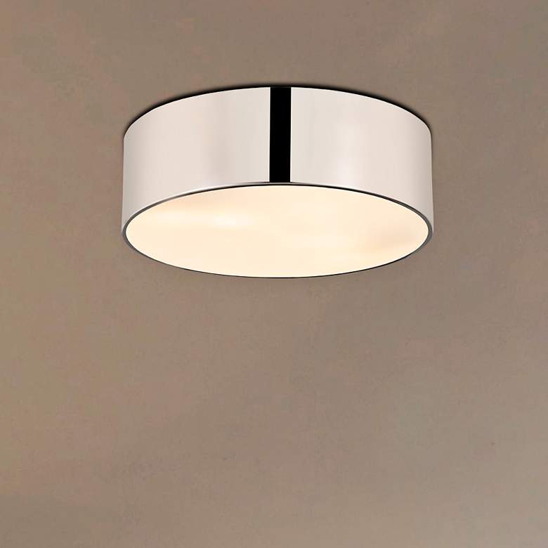 Image 2 Harley by Z-Lite Chrome 3 Light Flush Mount