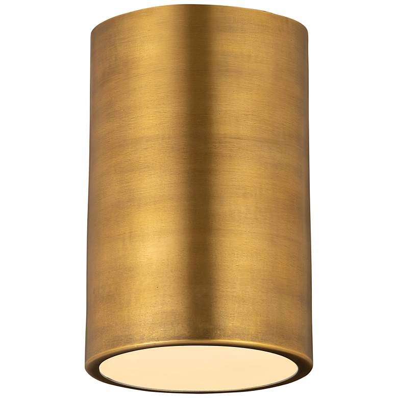 Image 4 Harley by Z-Lite Rubbed Brass 1 Light Flush Mount more views