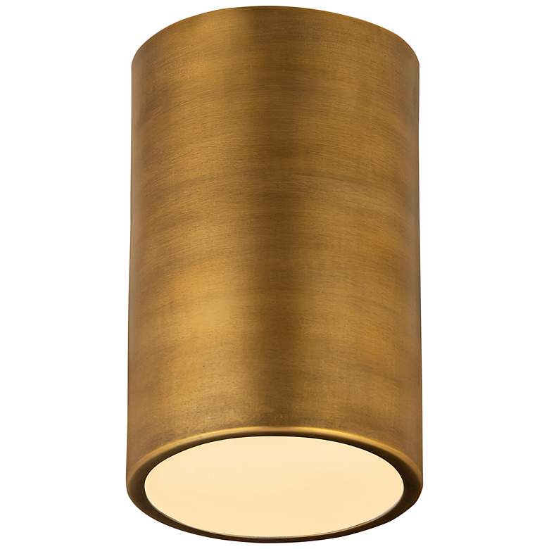 Image 5 Harley by Z-Lite Rubbed Brass 1 Light Flush Mount more views