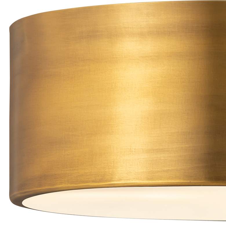 Image 4 Harley by Z-Lite Rubbed Brass 2 Light Flush Mount more views
