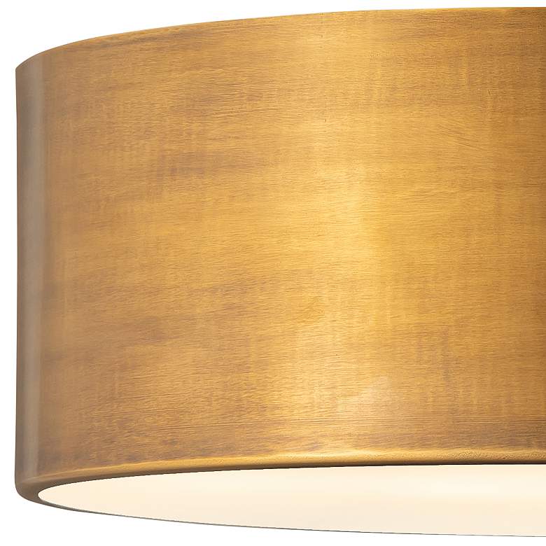 Image 4 Harley by Z-Lite Rubbed Brass 3 Light Flush Mount more views