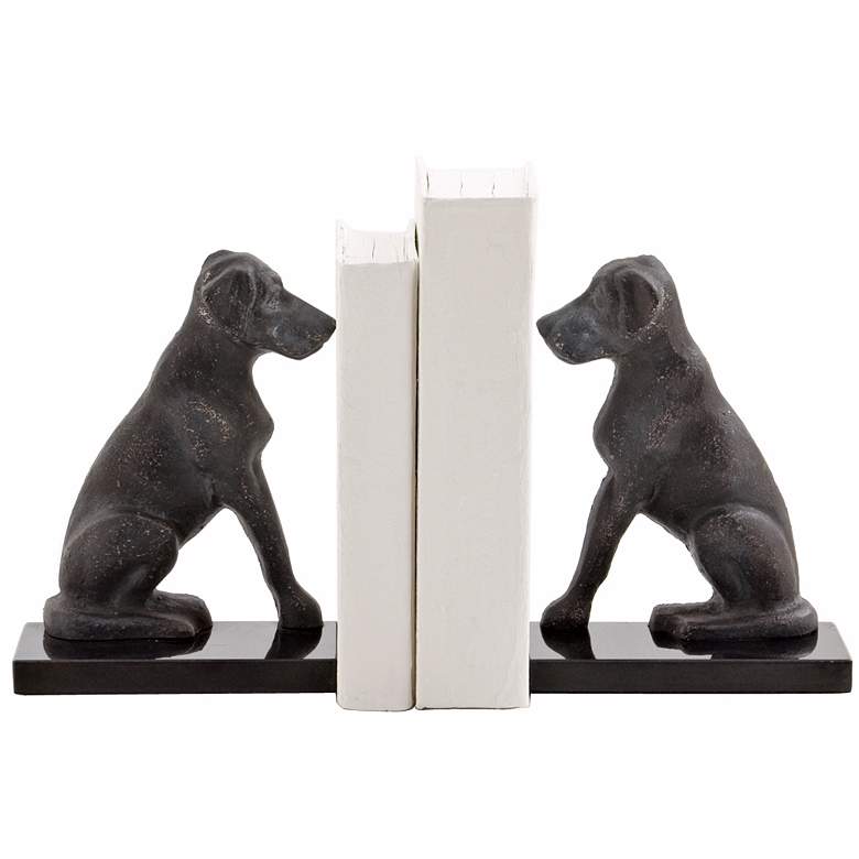 Image 1 Harley the Dog Iron Bookends Set