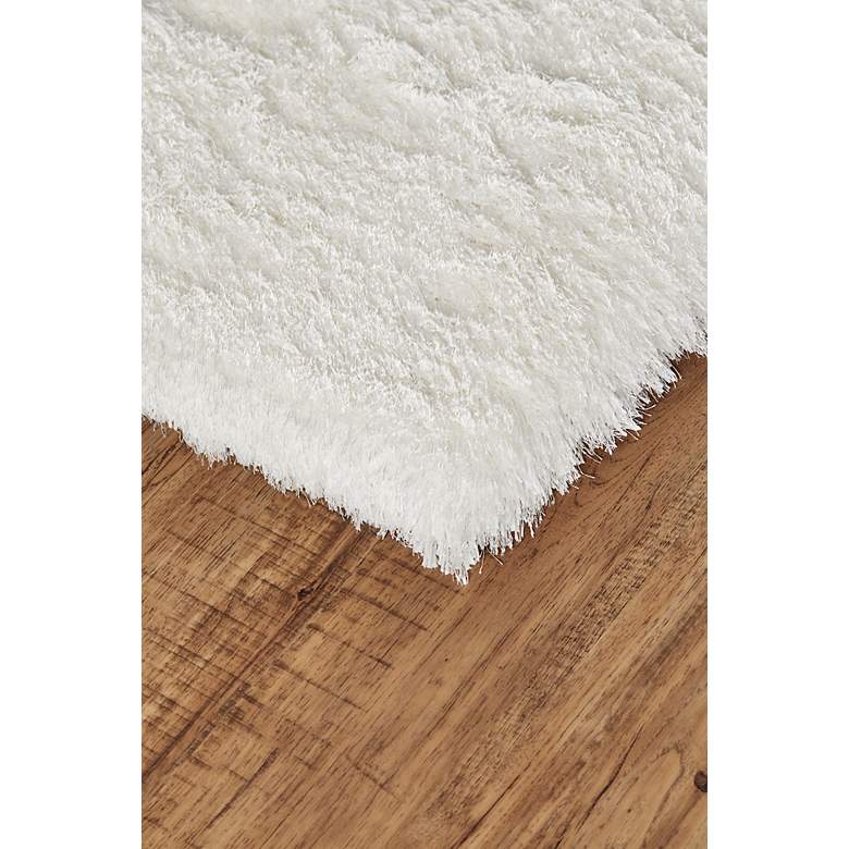 Image 2 Harlington 4127F 5'x8' Snow White Rectangular Shag Area Rug more views
