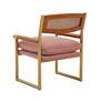 Harlow Gold and Mauve Velvet Accent Chair in scene