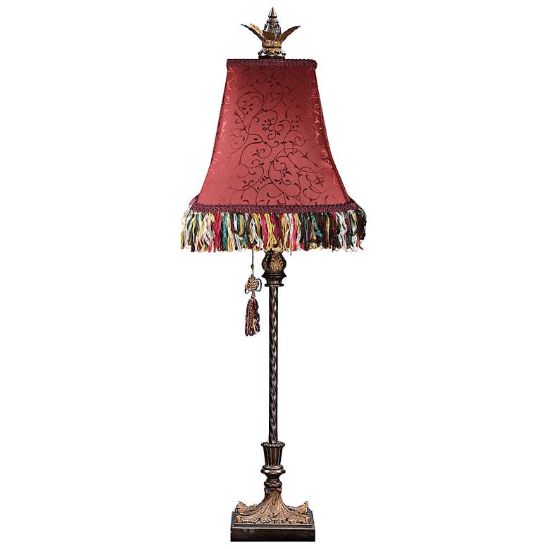 Image 1 Harlow Gold Leaf Traditional Table Lamp