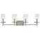 Harlowe 33 3/4" Wide Satin Platinum Bath Light