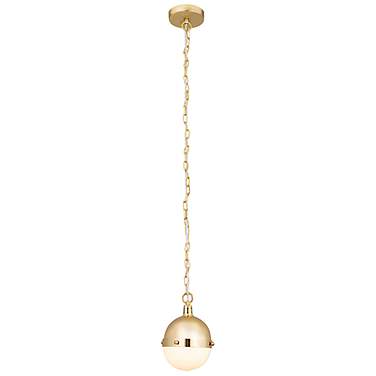 Harmelin 7 Wide 1-Light Mini Pendant Satin Brass