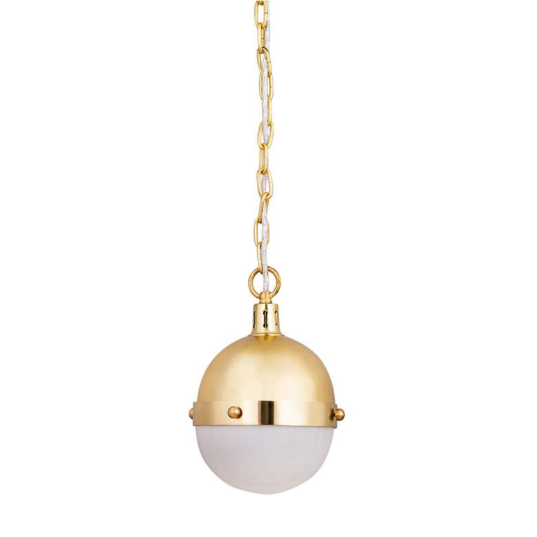 Image 2 Harmelin 7 Wide 1-Light Mini Pendant Satin Brass more views