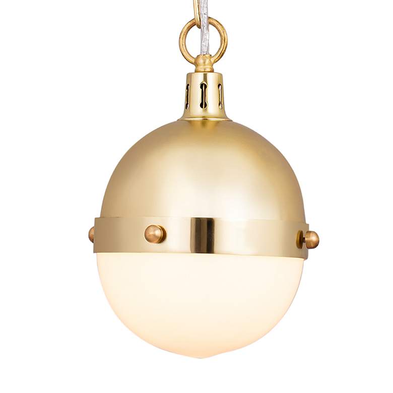 Image 4 Harmelin 7 Wide 1-Light Mini Pendant Satin Brass more views